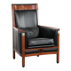 Beautiful and very comfortable black Art Deco design armchair