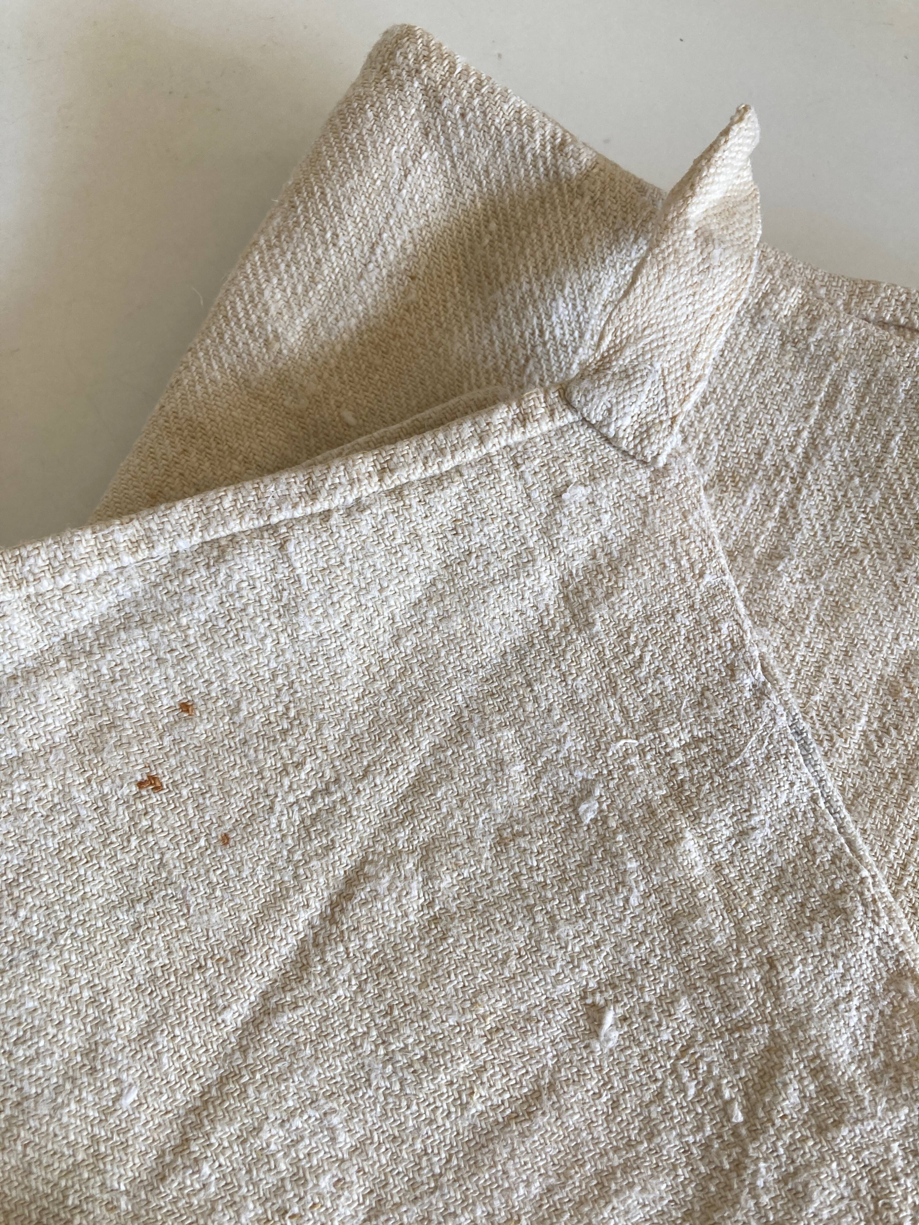 Pair of farm towels 19th reserve in raw hemp canvas