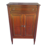 Entry buffet in mahogany, Louis XVI style, with key H 110 cm W 69.5 cm