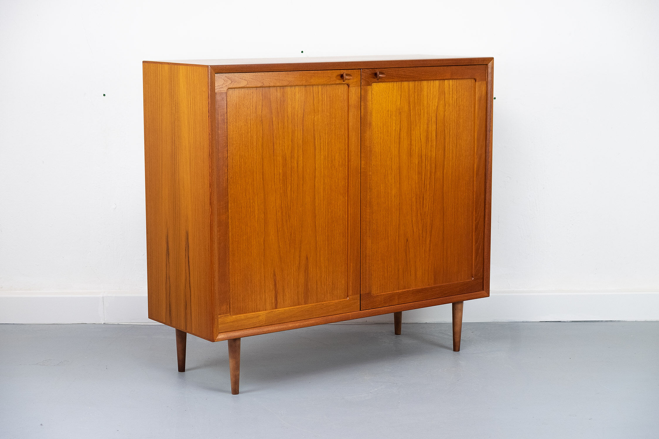 Danish teak cabinet by H W Klein for Bramin 1960s