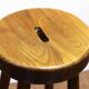 High stool in solid wood