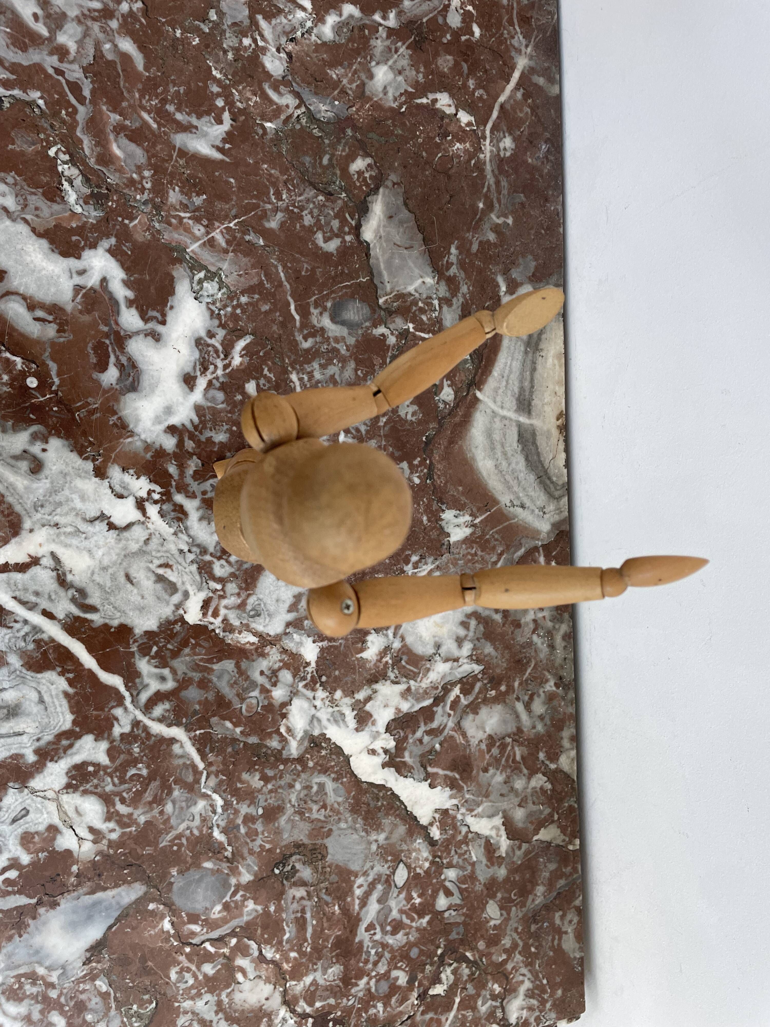 Articulated drawing puppet, wooden mannequin, drawing accessory, vintage French, window decor