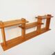 Vintage pine wall shelf in Maison Regain style from the 80s