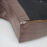 1970s Danish Brown Leather Armchair, Denmark