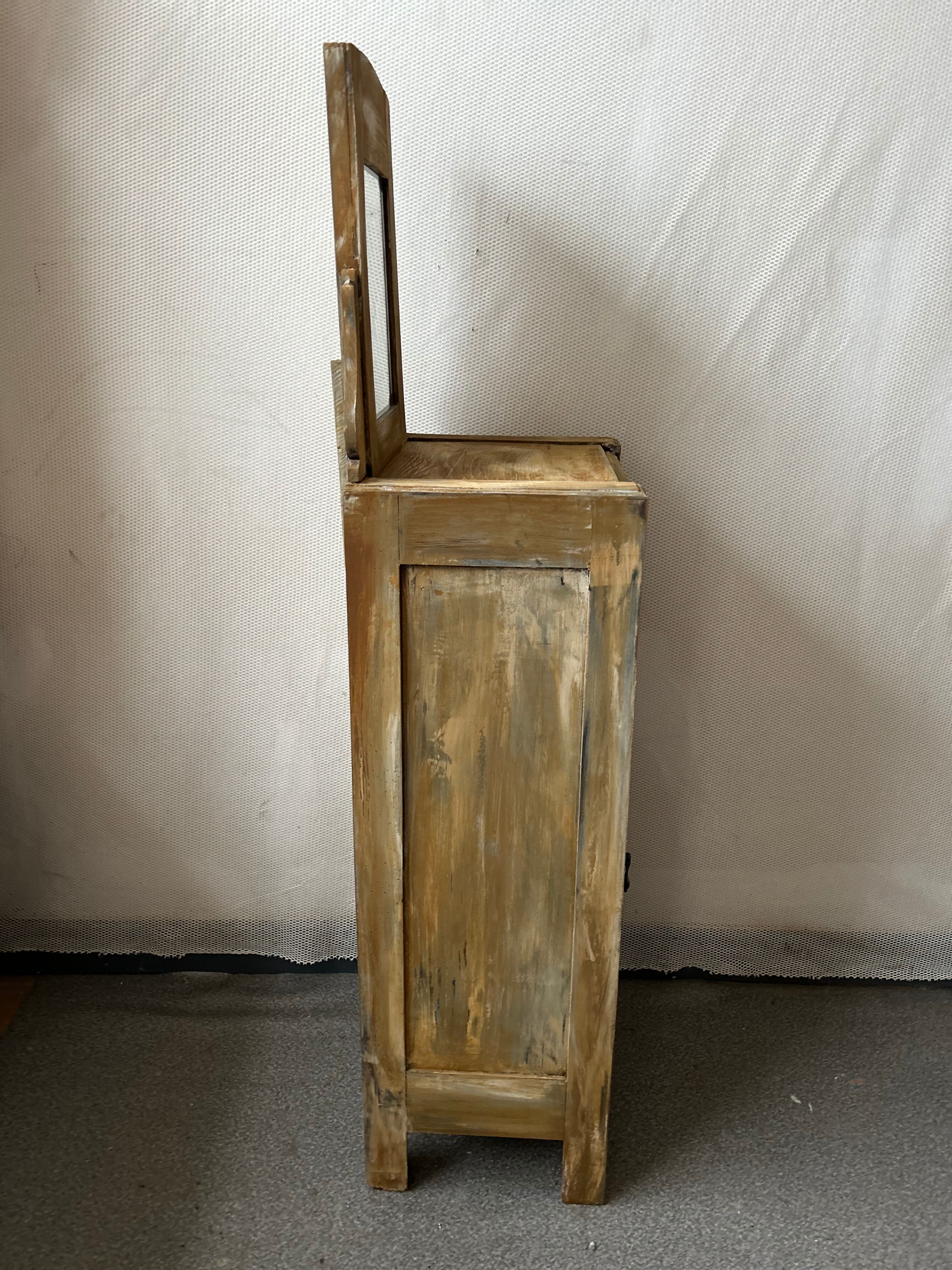 Meuble d'entrée console patinée