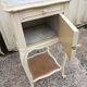 Table de chevet cannage et marbre