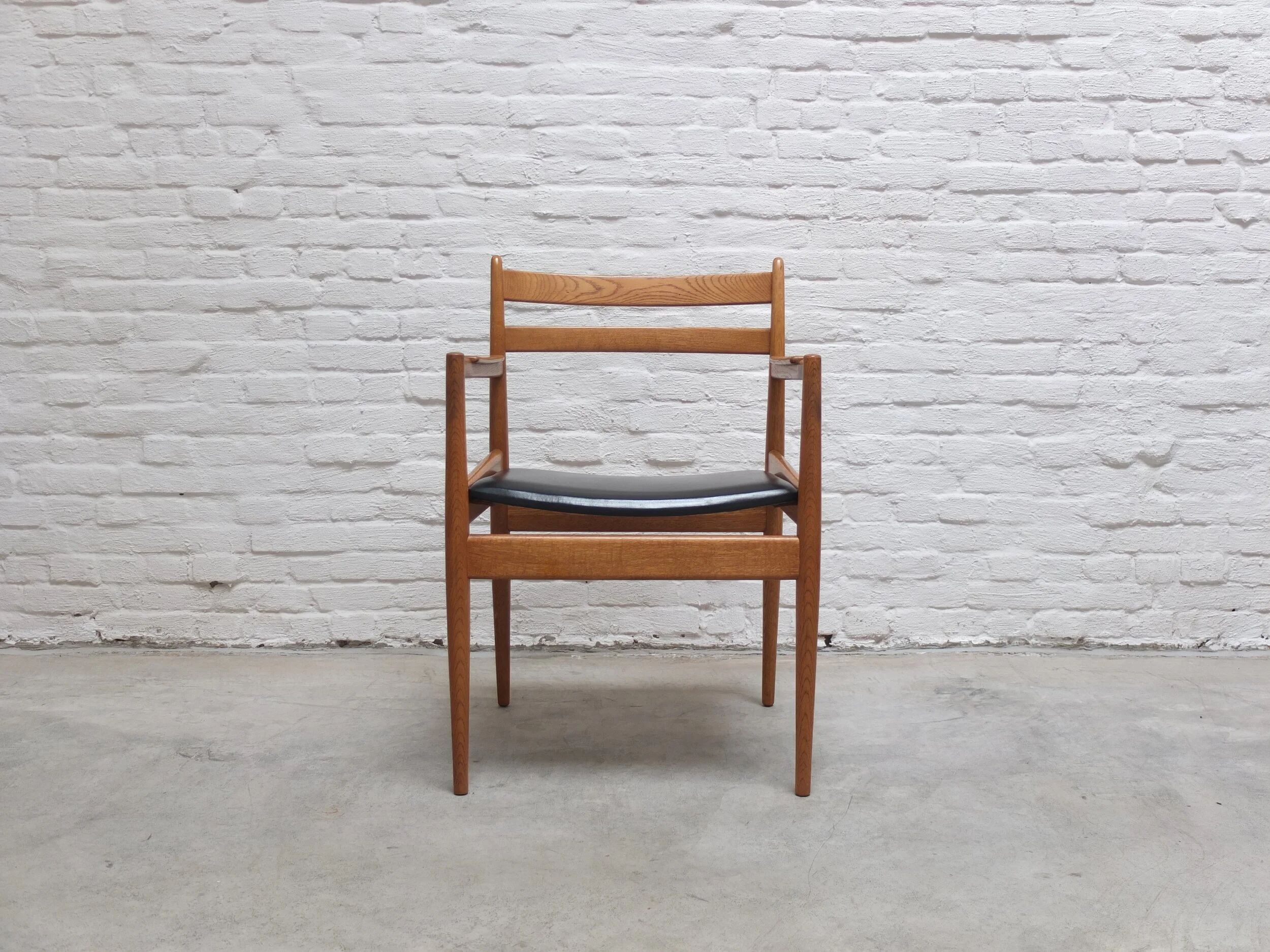 Rare armchair in oak by Jos De Mey for Van Den Berghe-Pauvers, 1960s