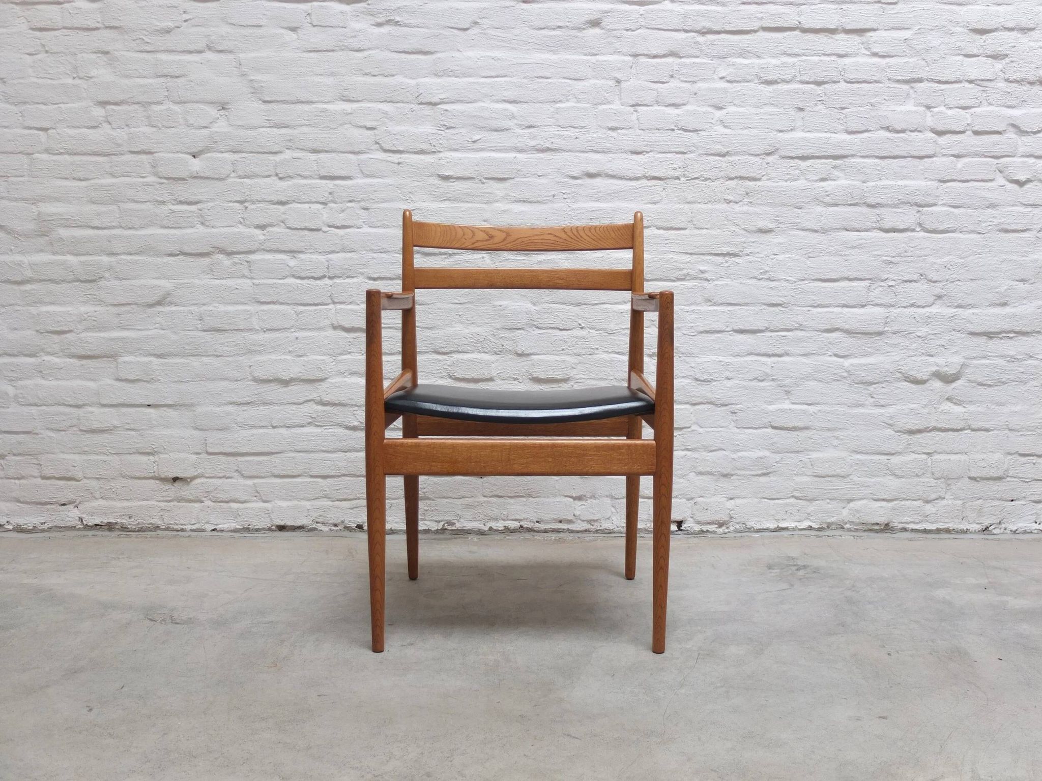 Rare armchair in oak by Jos De Mey for Van Den Berghe-Pauvers, 1960s