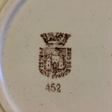 Oval dish in opaque porcelain from Gien