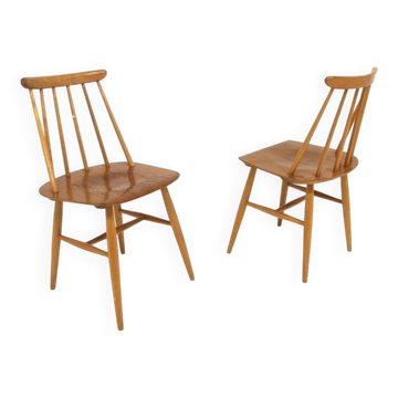 Set of 2 Scandinavian "Fanett" chairs by Ilmari Tapiovaara, Sweden, 1960