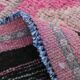 Pink Green Modern Oushak Runner Rug, 89x354Cm