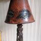 Original lamp with a metal shade