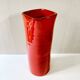 Large red glazed ceramic vase