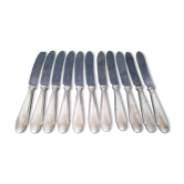 12 WMF knives + silver metal hallmarks from the 1940s
