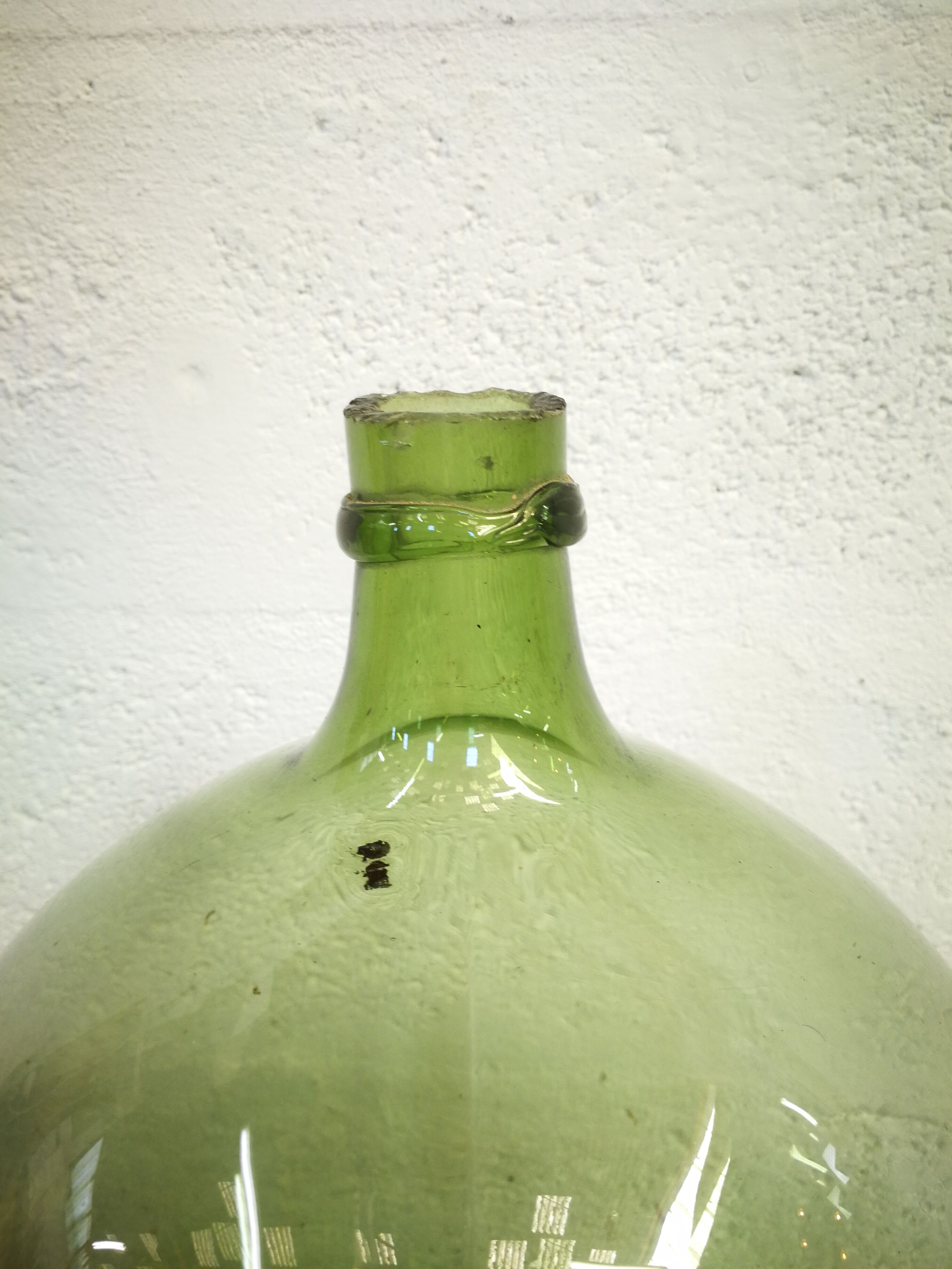 Dame jeanne 13 litres vert bouteille