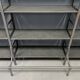 Industrial Iron Library Wall Shelving Cabinet