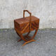Vintage sewing box on foot