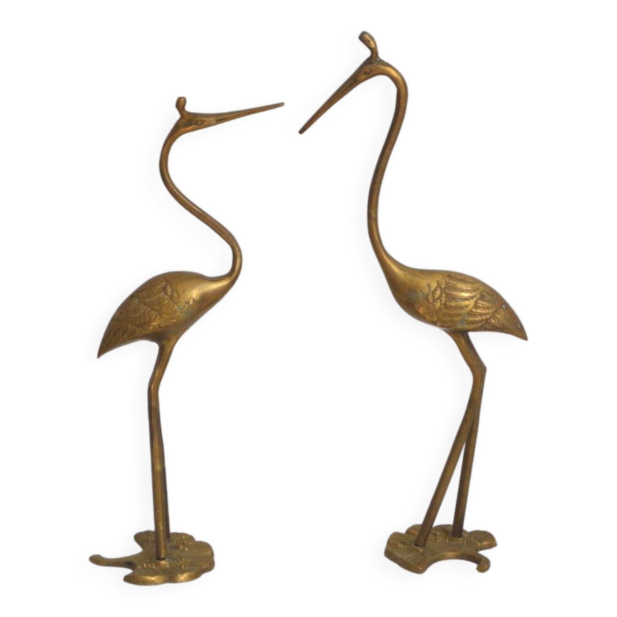 Couple of brass birds
