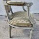 Louis XVI medallion armchair grey n°16