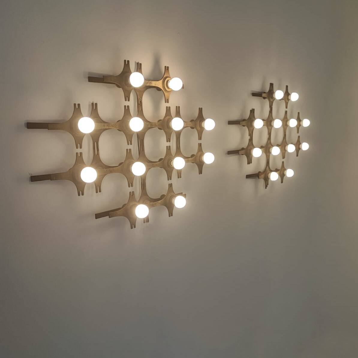 Set of 2 Wall Lights by Fantoni, 1960