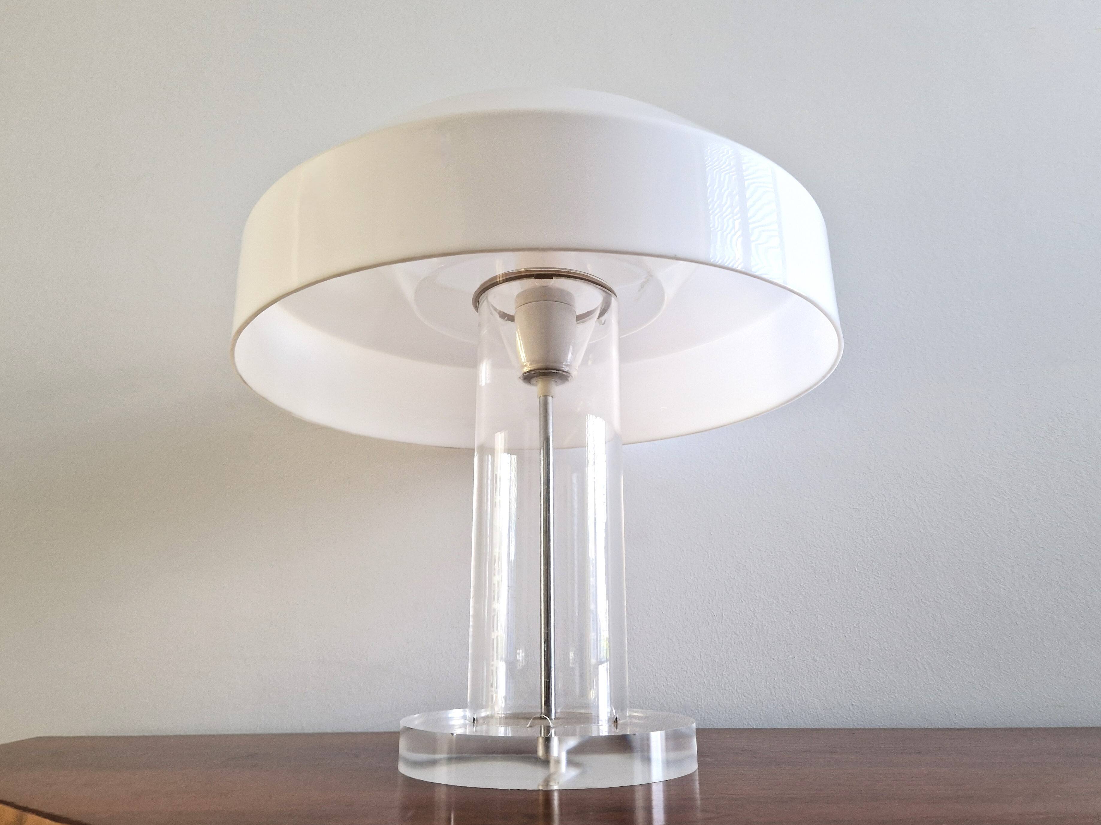 Abn table lamp by aldo van den nieuwelaar for abn, the netherlands 1970's