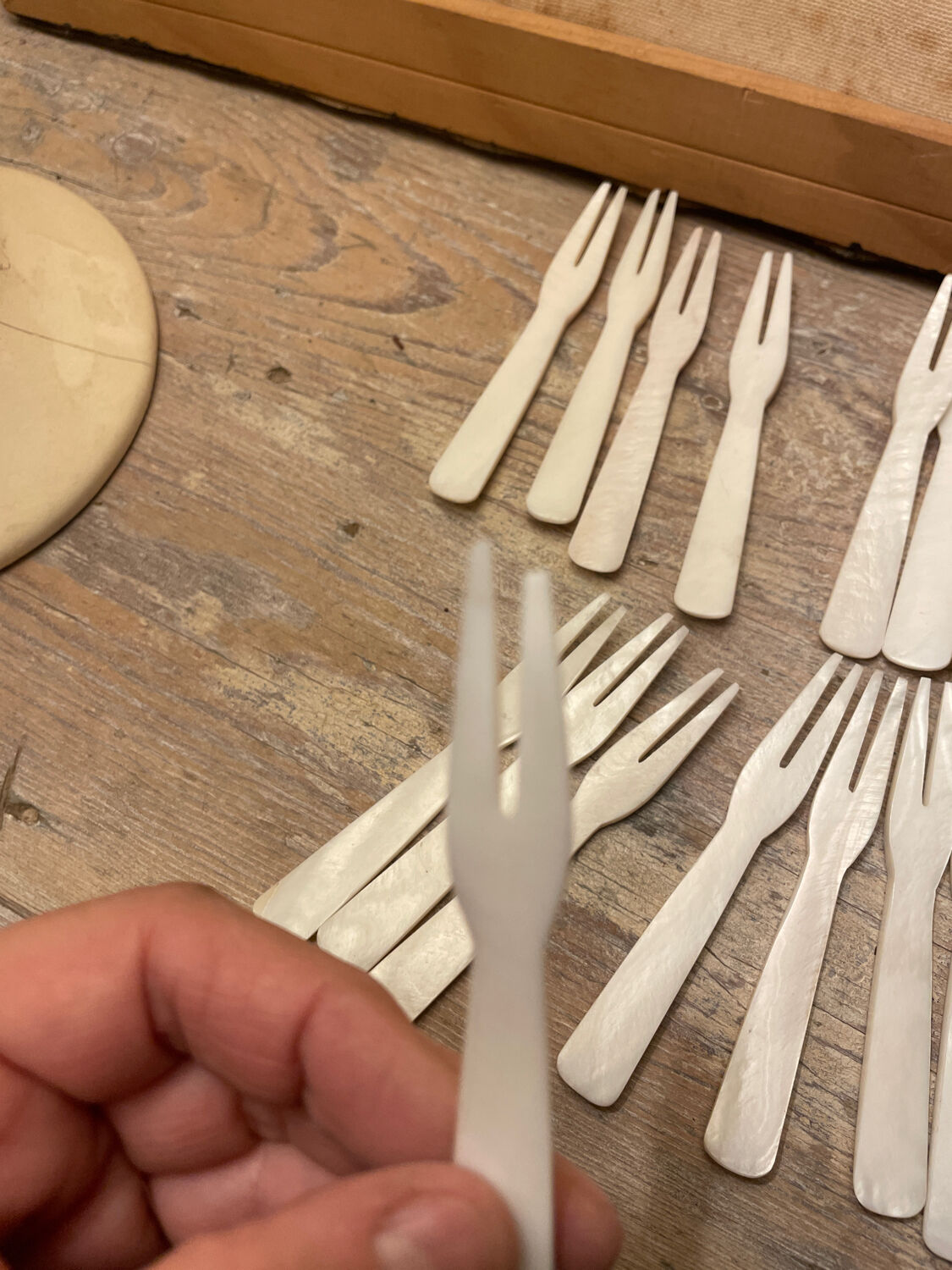 Set of 16 tapas forks and 14 scoops of sorbet