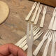 Set of 16 tapas forks and 14 scoops of sorbet