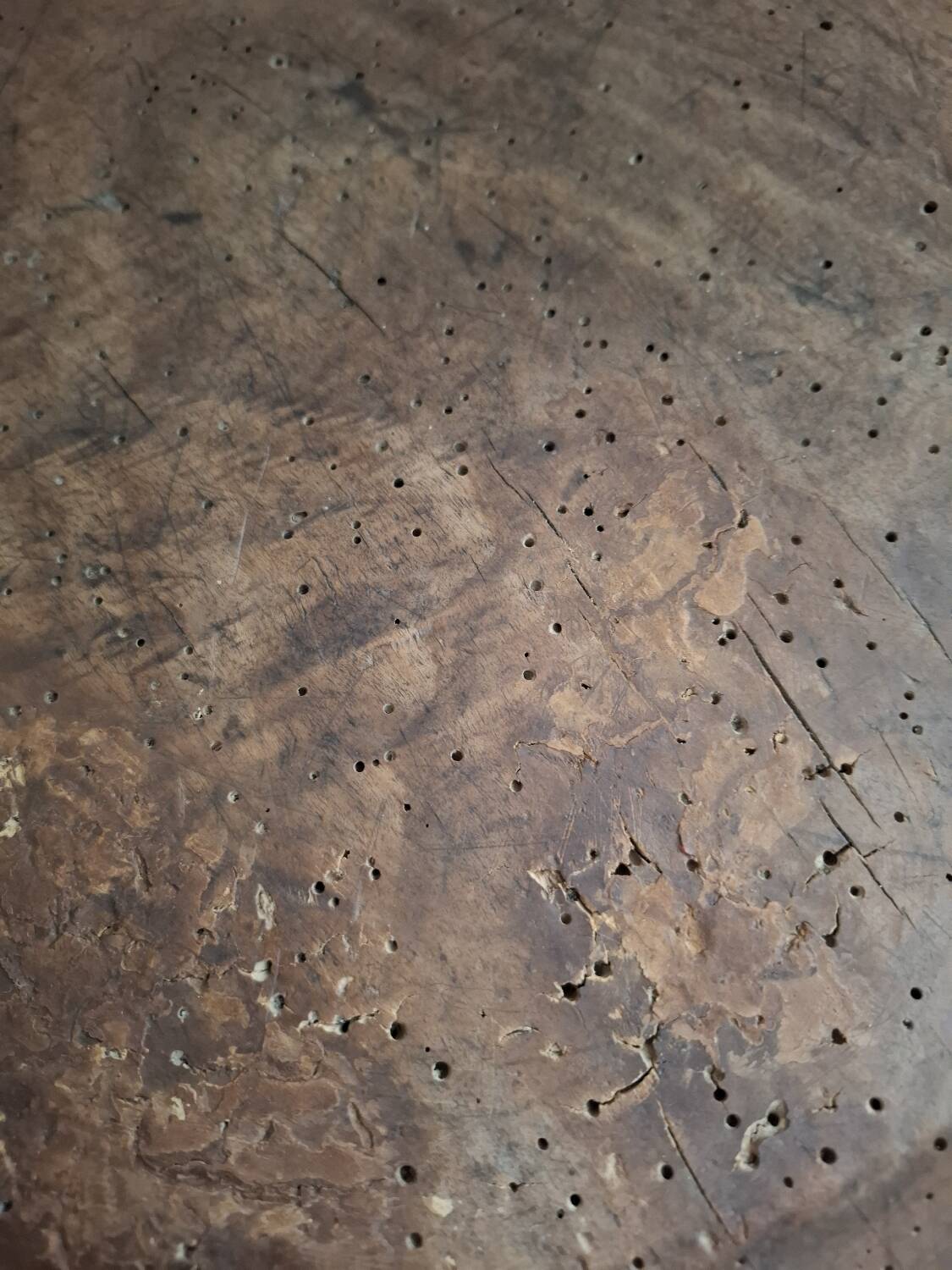 Large antique wooden bowl