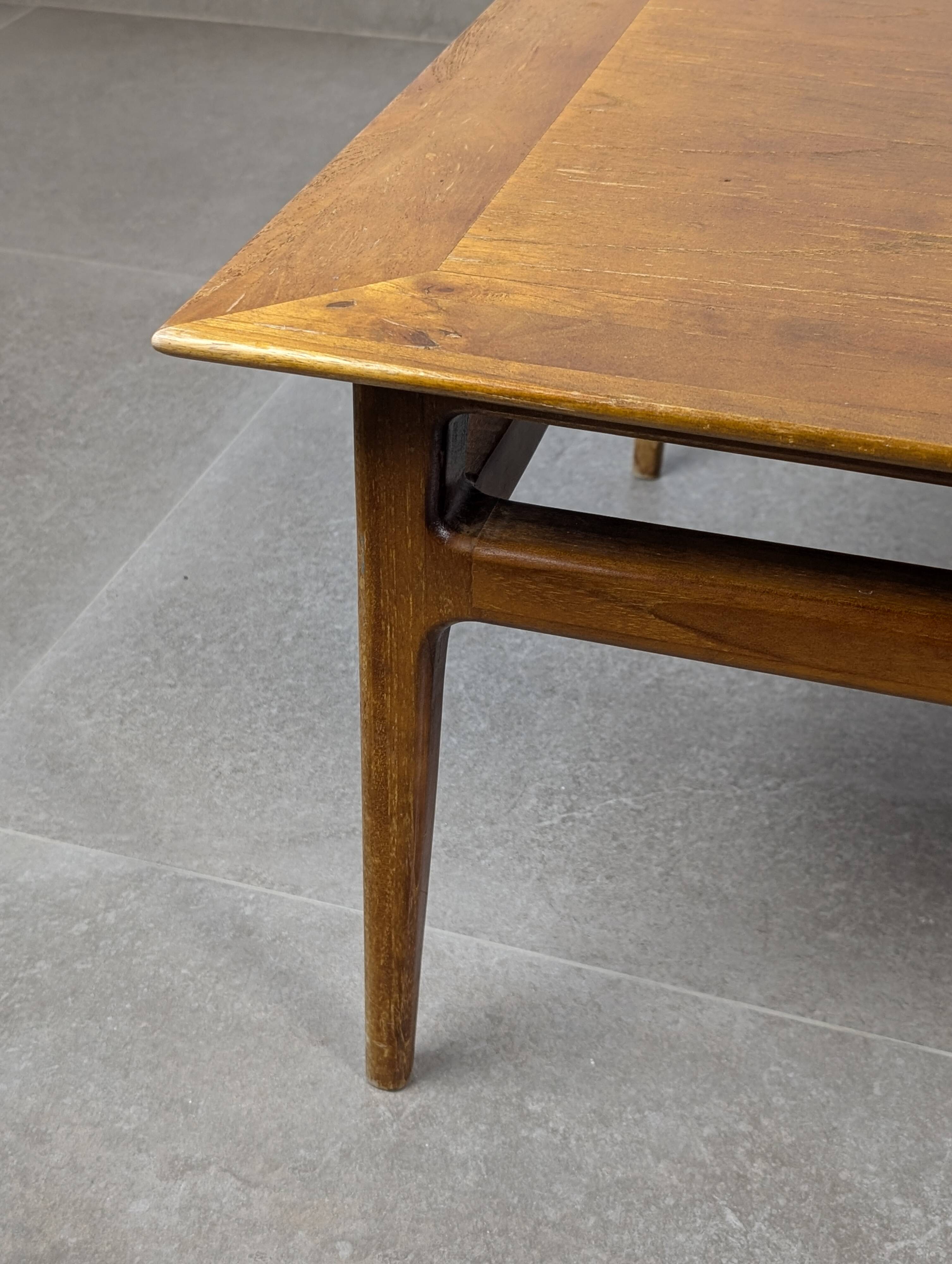 Scandinavian Modern Large Danish Teak Coffee Table 1950s