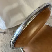 Set of 4 vintage tubular chrome chairs