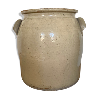 Glazed stoneware pot