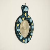 Ceramic mirror by Mithé Espelt, 1960s