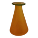 Vase en verre jaune et vert