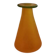 Vase en verre jaune et vert