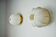 Pair of regency wall lights, pine and stretched canvas, italy, 1970