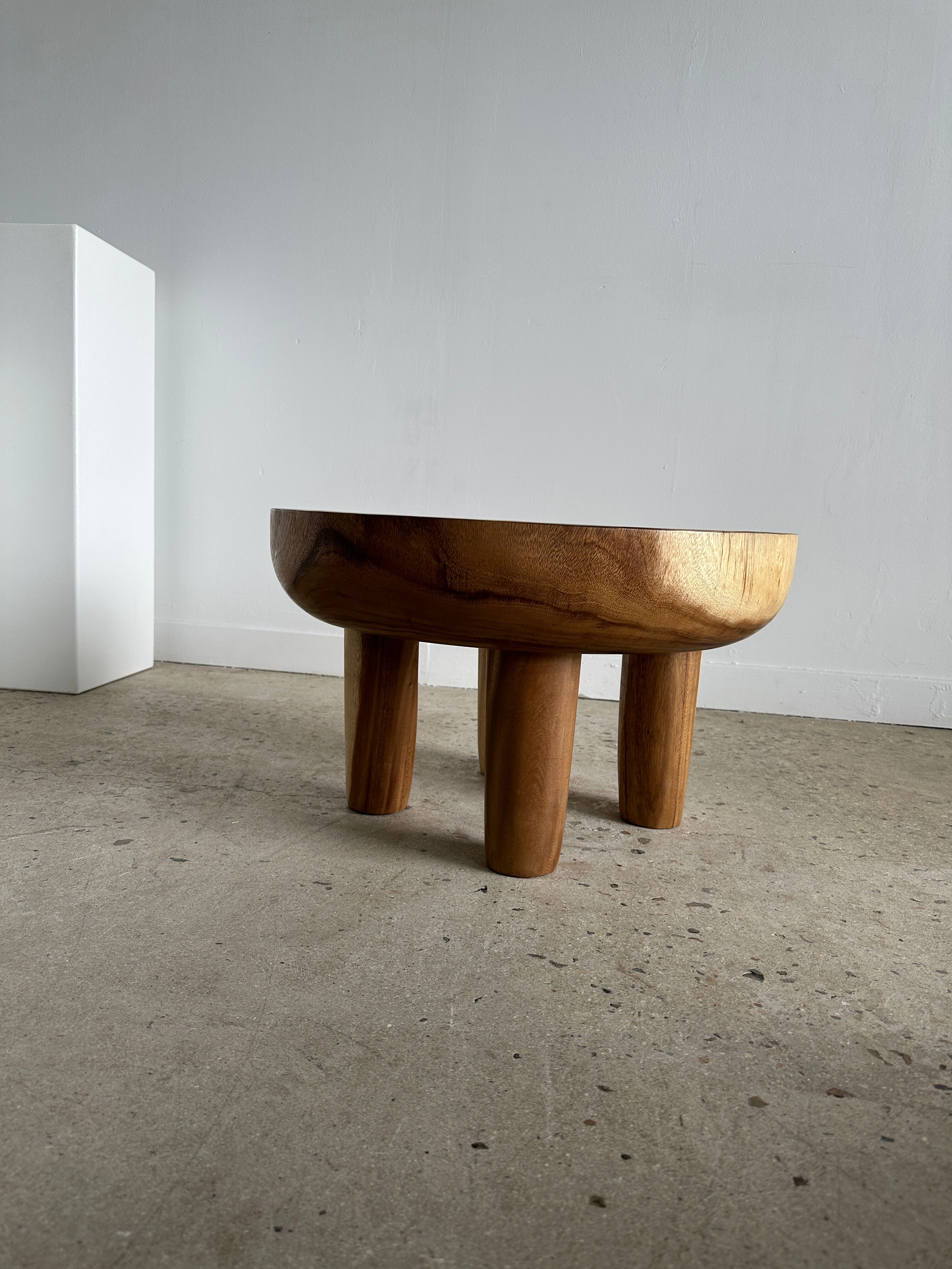 Coffee table, quadripod suar coffee table