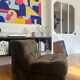 Vintage velvet armchair