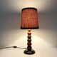 Art Deco lamp in turned wood from the 1930s
