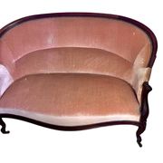 Set of a sofa and a Louis Philippe armchair.