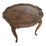 Regency round wooden coffee table