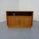 Small Teak Tambour Media Sideboard from Dyrlund, 1970s