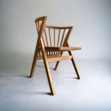 4 V-shaped wooden bistro chairs