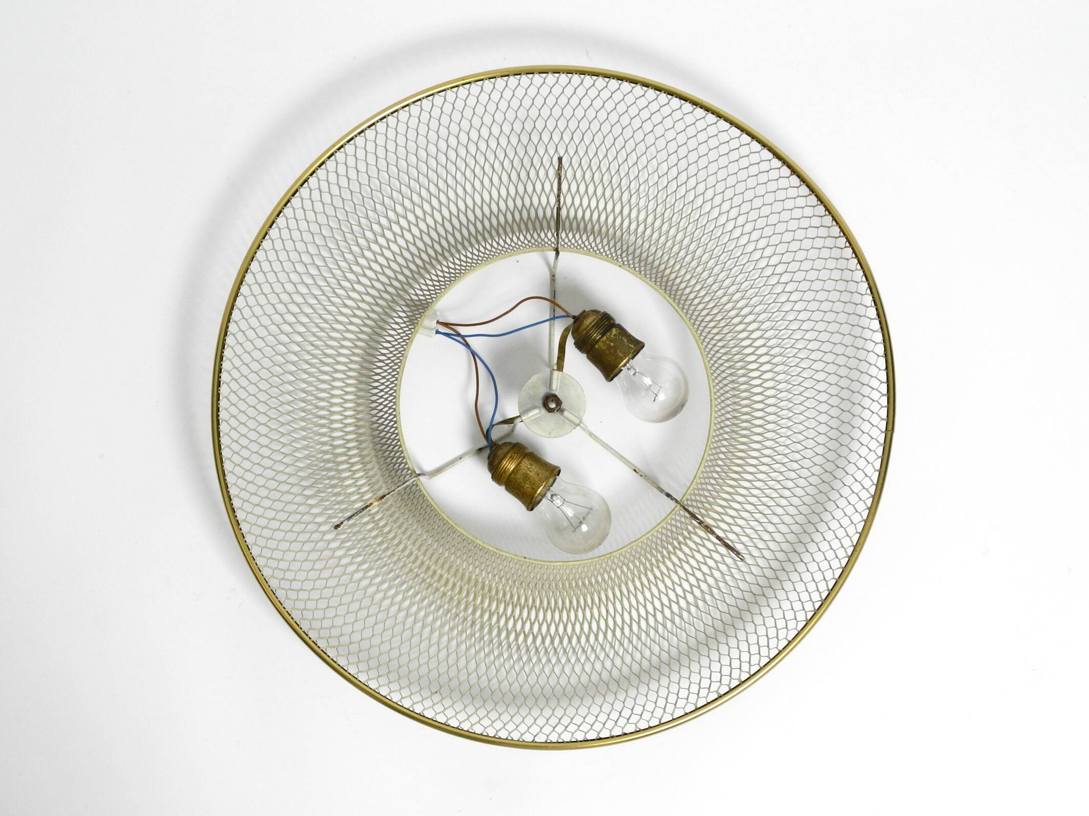 Mid Century ceiling lamp from ERCO made of expanded metal