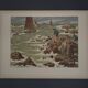 Lithograph by Henri Rivière The Wind of Noroît - The Seaweeds
