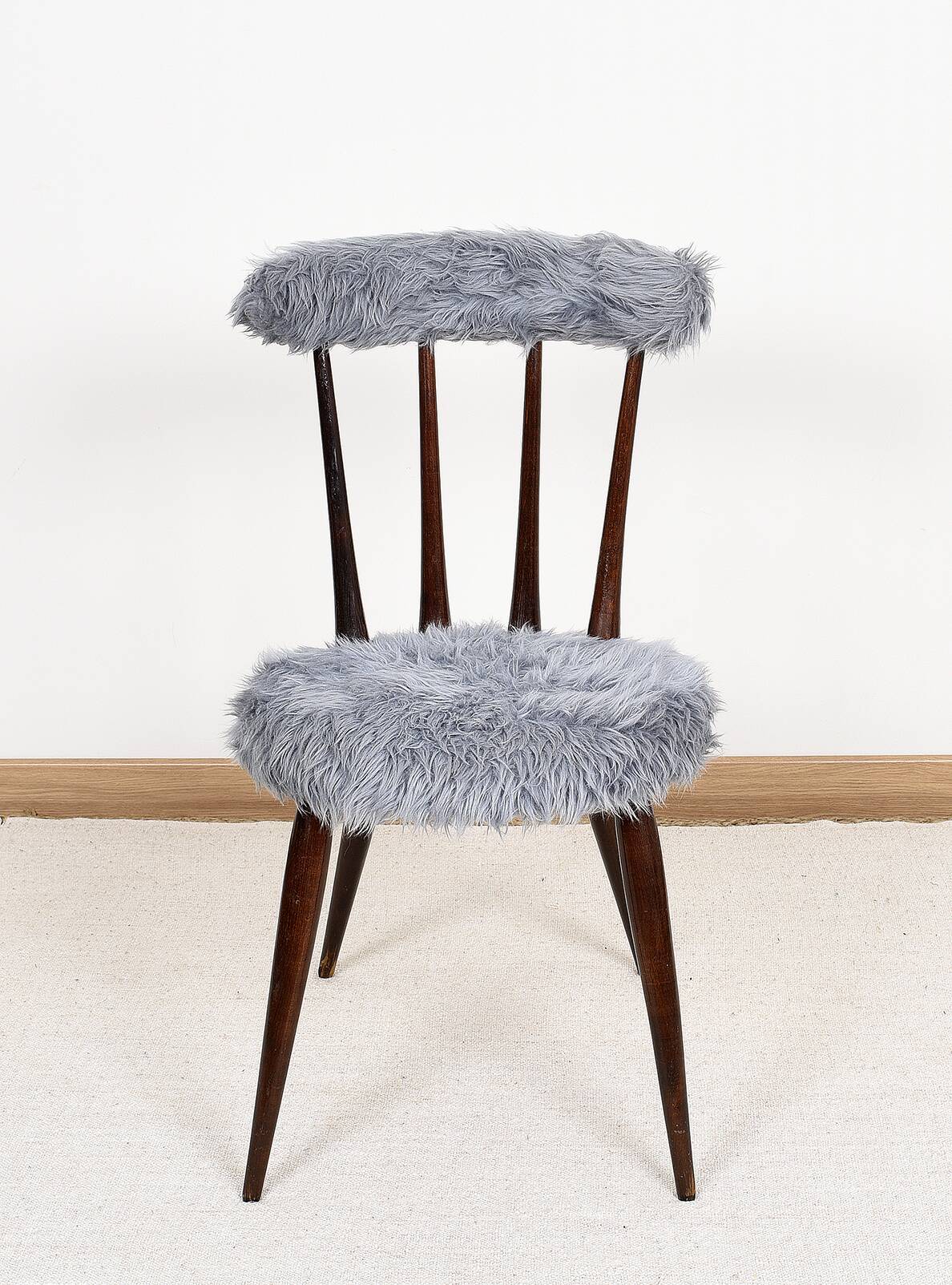 Blue Moumoute chair from the 60s.