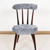 Blue Moumoute chair from the 60s.