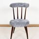 Blue Moumoute chair from the 60s.