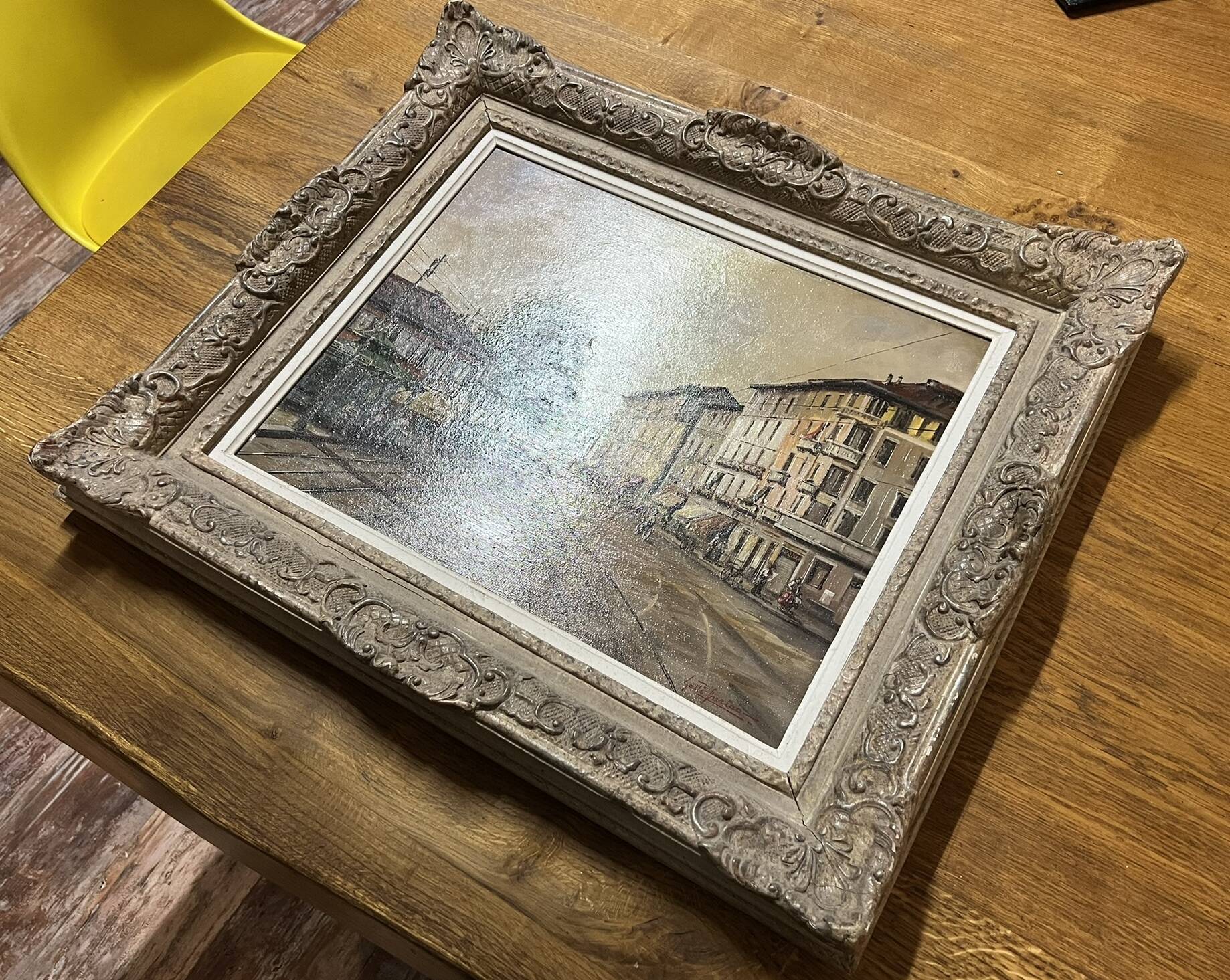 Italian School of the 20th century: Oil on canvas by Enrico Gatti signed, located and dated