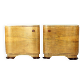 Tables de chevet Art Déco par Jindřich Halabala pour Up Závody, années 1930.