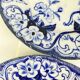 Set of 4 dessert plates in ironstone "Flora" – Creil and Montereau, 19th century, blue